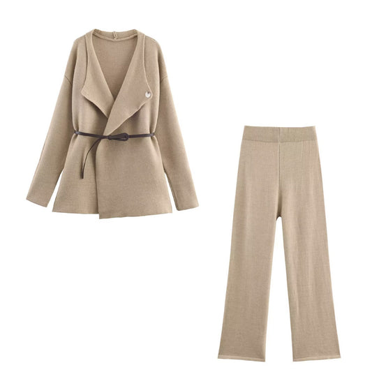 Florence | Beige Knitted Co-ord Set