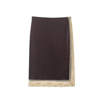 Gracie | Lace Trim Satin Midi Slip Skirt