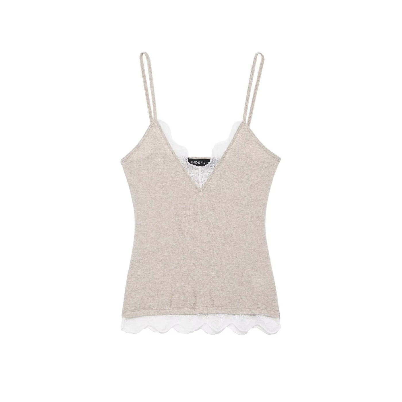 Georgia | Lace Trim V-Neck Cami Top
