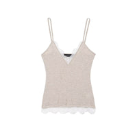 Georgia | Lace Trim V-Neck Cami Top