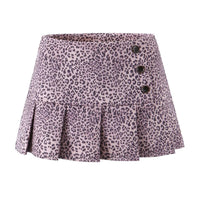 Sophie | Leopard Print Pleated Mini Skirt