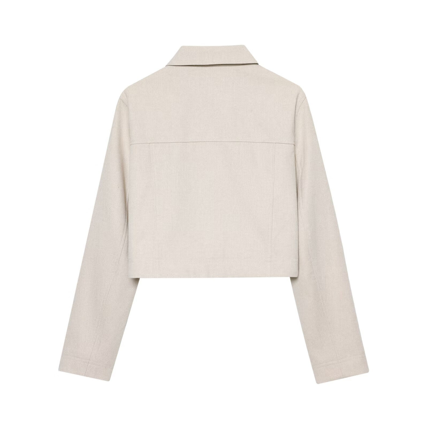 Megan | Linen Cropped Jacket Straight Leg Co-ord Set