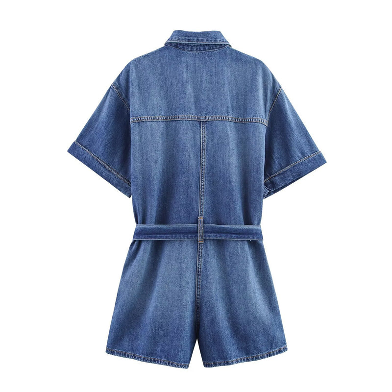 Alyssa | denim romper
