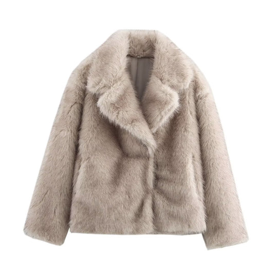 Freya | Winter Faux Fur Coat Fluffy