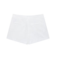 Hattie | High-Waist Tailored Shorts with Slash Pockets