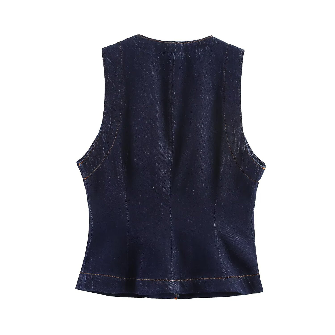 Hattie | Dark Wash Denim Waistcoat Jeans Co-ord Set