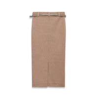 Hallie | Belted Knit Midi Skirt