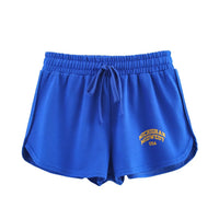Hannah | Embroidered Detail Drawstring Brushed Terry Shorts