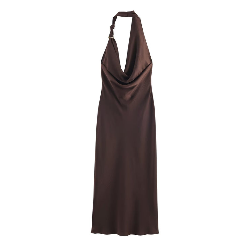 Yasmin | halter neck dress