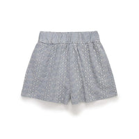 Hallie | Paperbag Waist Woven Textured Shorts with Self-Fabric Belt