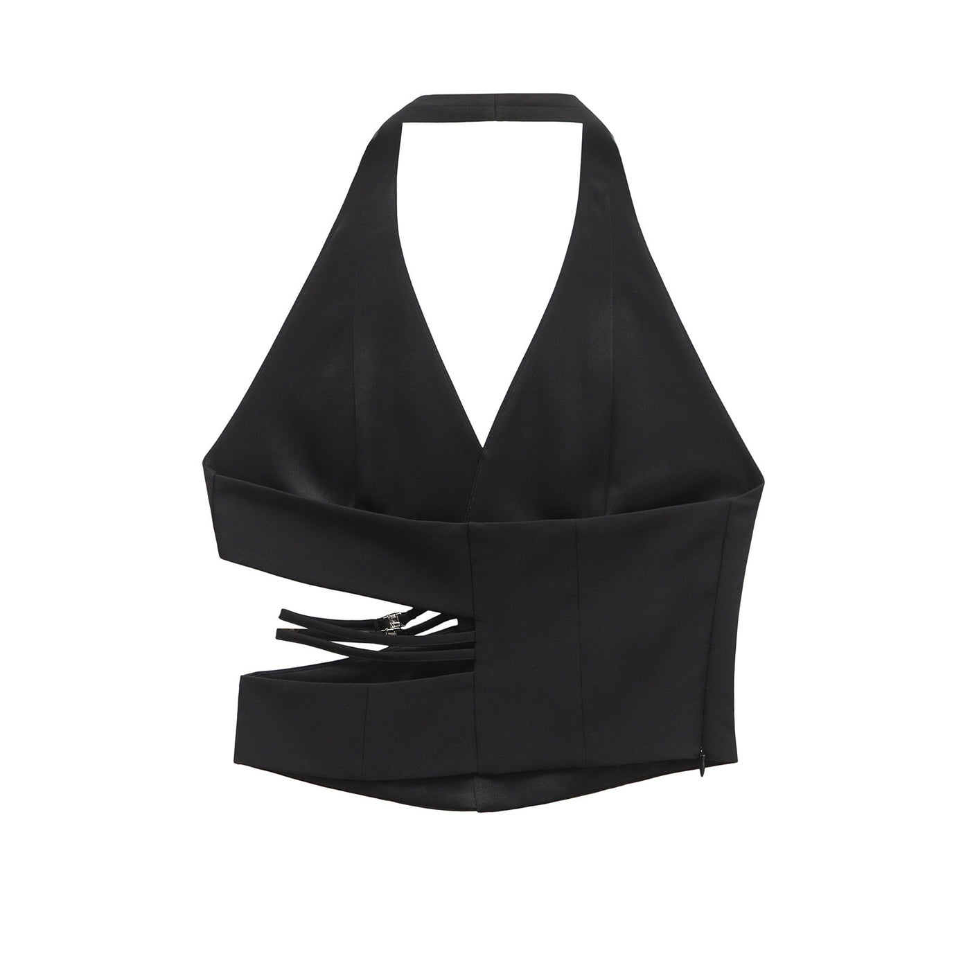 Dulcie | Cut-Out Buckle Detail Halter Top