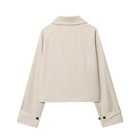 Blythe | Cropped Button-Front Shacket