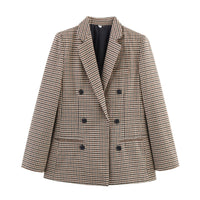 Olivia | Check Double Breasted Blazer
