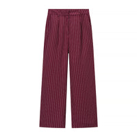 Evie | Classic Stripe Double Breasted Trouser Suit Set