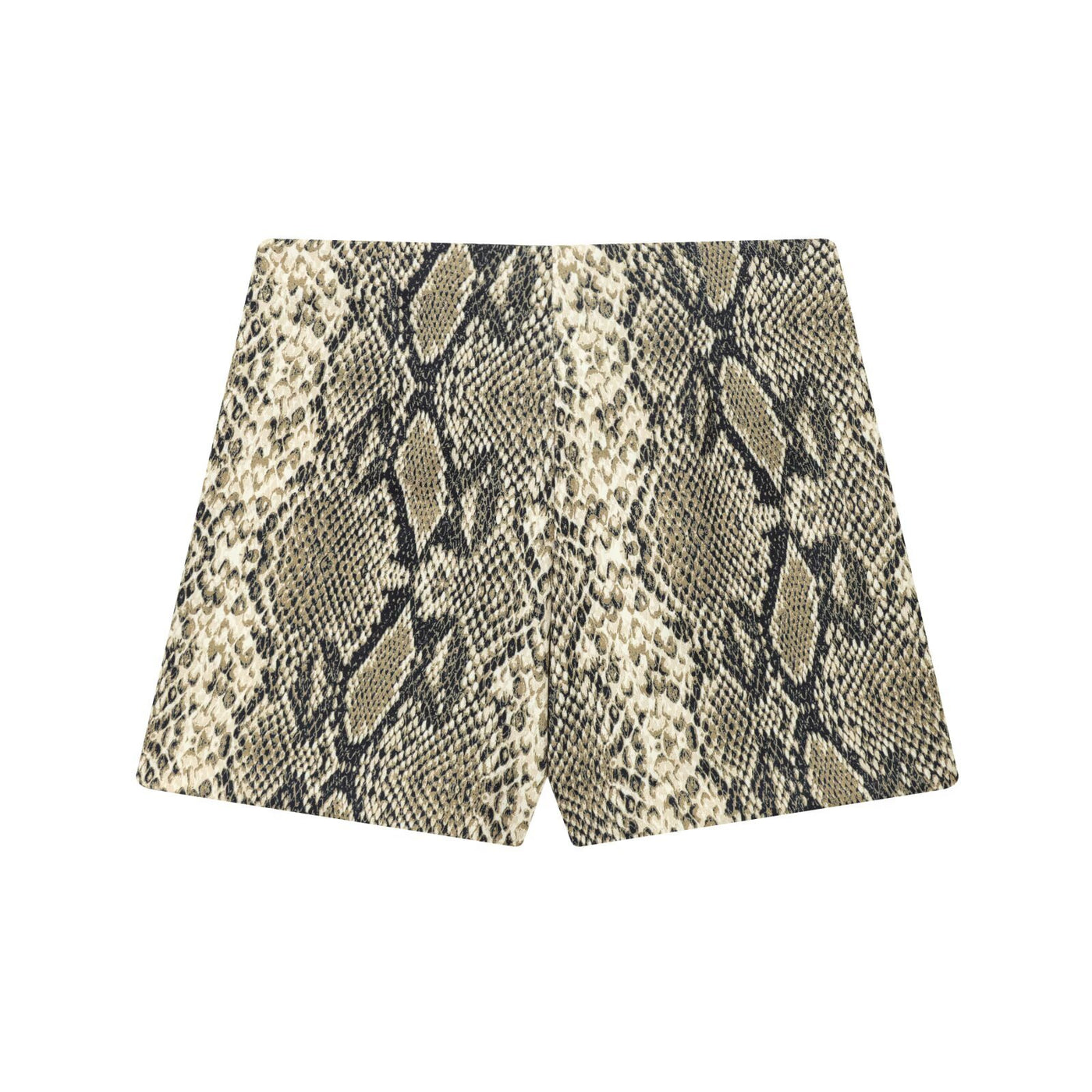 Nell | Snakeskin Print Gold Hardware Mini Skirt