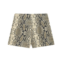Nell | Snakeskin Print Gold Hardware Mini Skirt