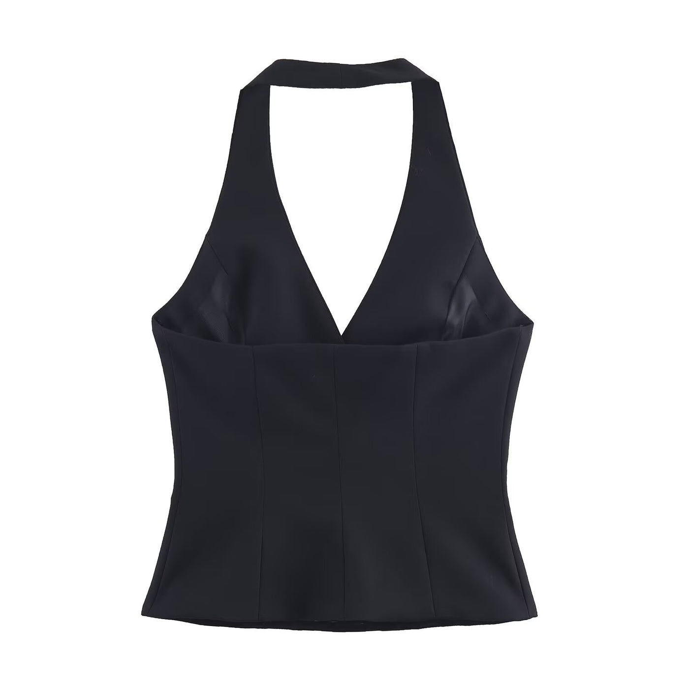 Hope | Double-Breasted Halter Neck Tailored Top
