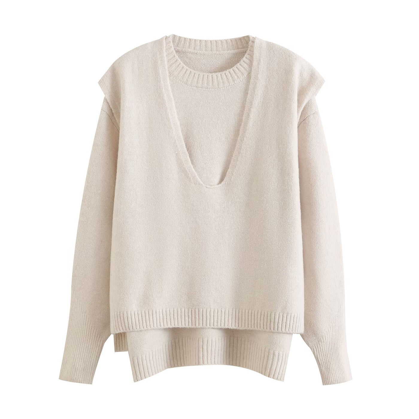 Ayla | Relaxed Layered Detail Knit Top