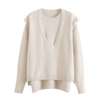Ayla | Relaxed Layered Detail Knit Top