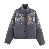 Jasmine | Equestrian Motif Knit Co-ord Set