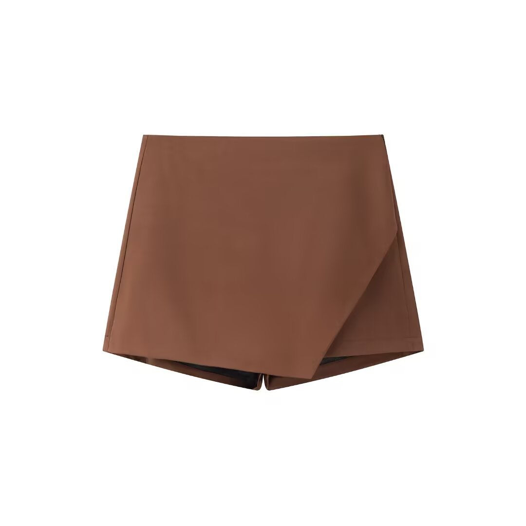 Amber | Asymmetric Wrap Mini Skirt