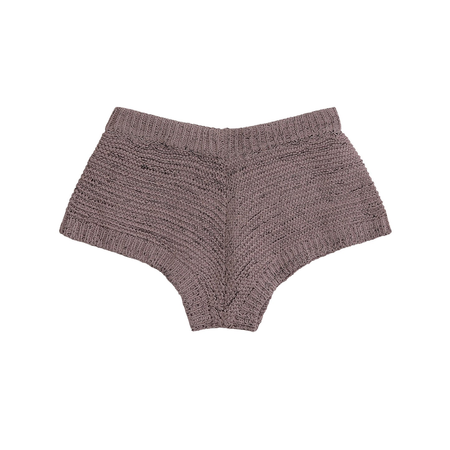 Ada | Knitted Shorts Pink High Waisted