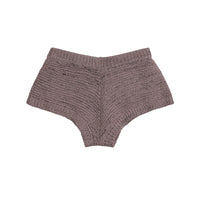 Sara | Open-Knit Crochet Shorts with Ribbed Waistband