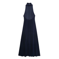 Josephine | Mock Neck Halter Maxi Dress