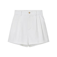 Connie | High-Waist Pleated Tailored Shorts