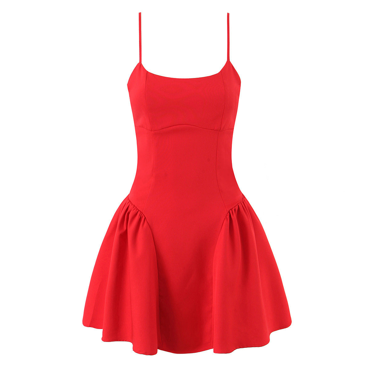 Georgina | Square Neck Voluminous Mini Dress