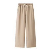 Eliza | Drawstring Waist Wide-Leg Linen Trousers with Side Pockets