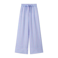 Romy | Striped Tie Front Wide Leg Co-ord Set