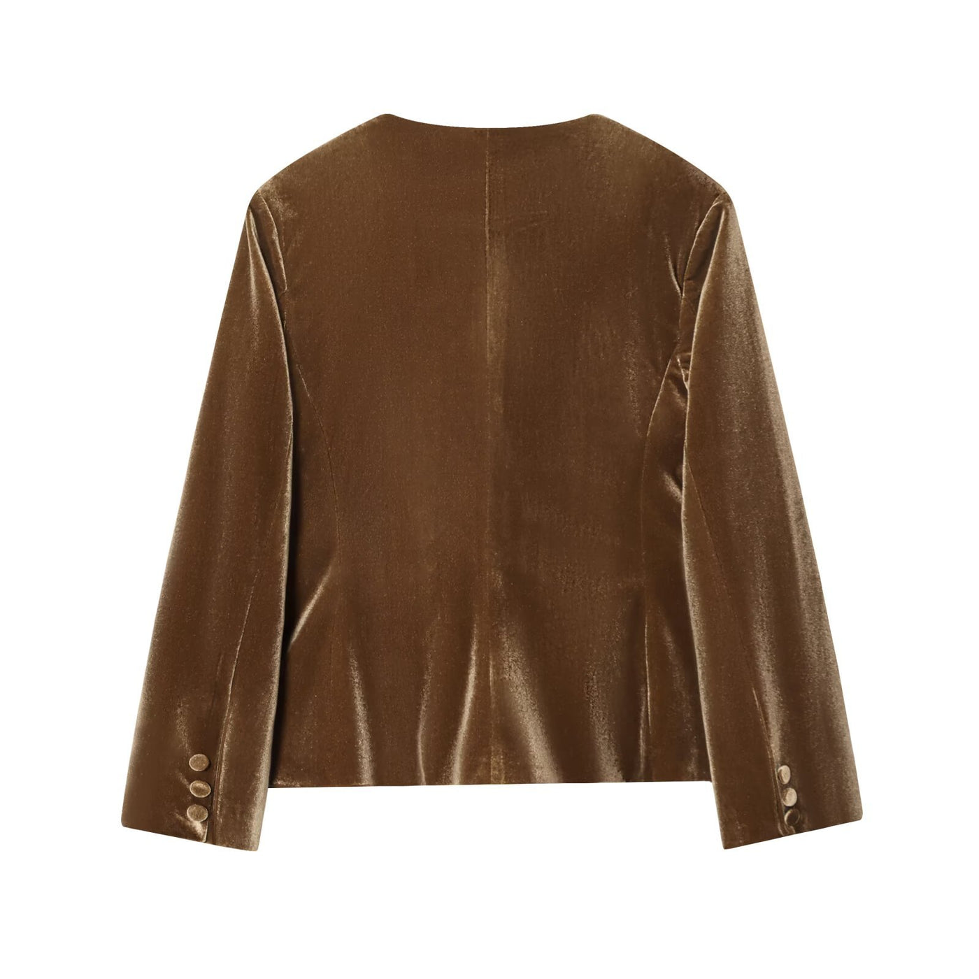 Esme | Velvet Deep V-Neck Blazer Wide Leg Co-ord Set