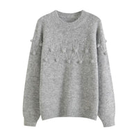 Blythe | Relaxed Pom Pom Knit Top