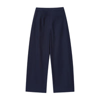 Tallulah | Wide Leg Pleated Trousers Navy