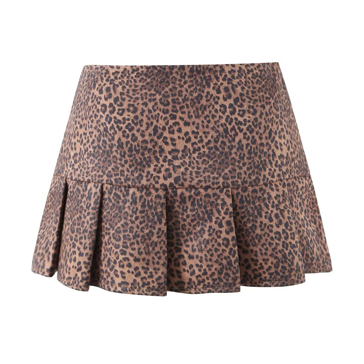Sophie | Leopard Print Pleated Mini Skirt