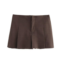 Nancy | A-Line Pleated Tailored Shorts