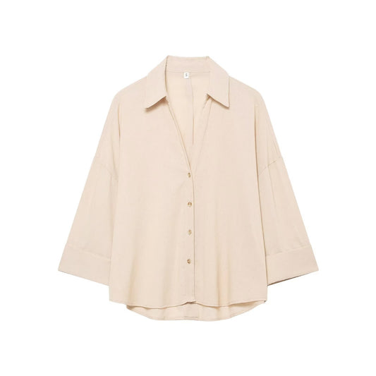 Isla | Summer Oversized Shirt Beige