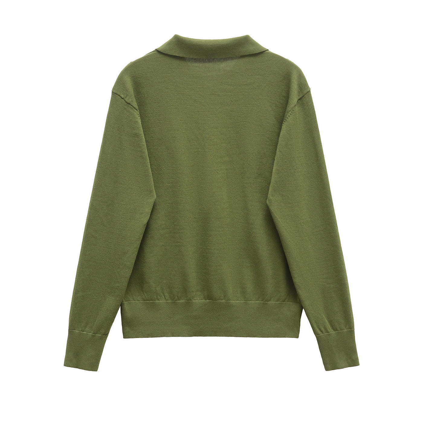 Elsie | Collared V-Neck Knit Top