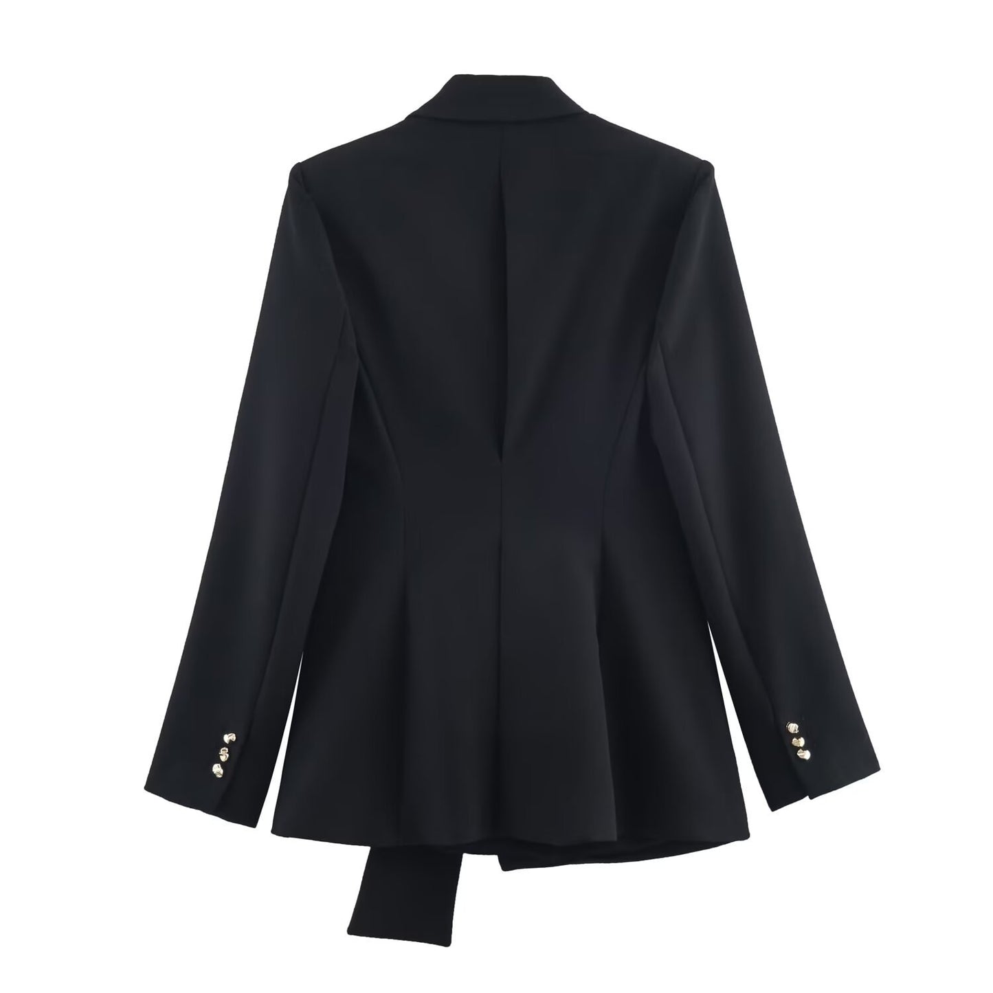 Victoria | Black Wrap Trouser Suit