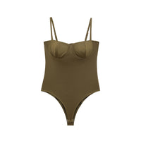 Megan | Sweetheart Corset Top in Brown, Light Khaki & Army Green