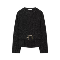 Bonnie | Textured Knit Jacket Mini Skirt Co-ord Set