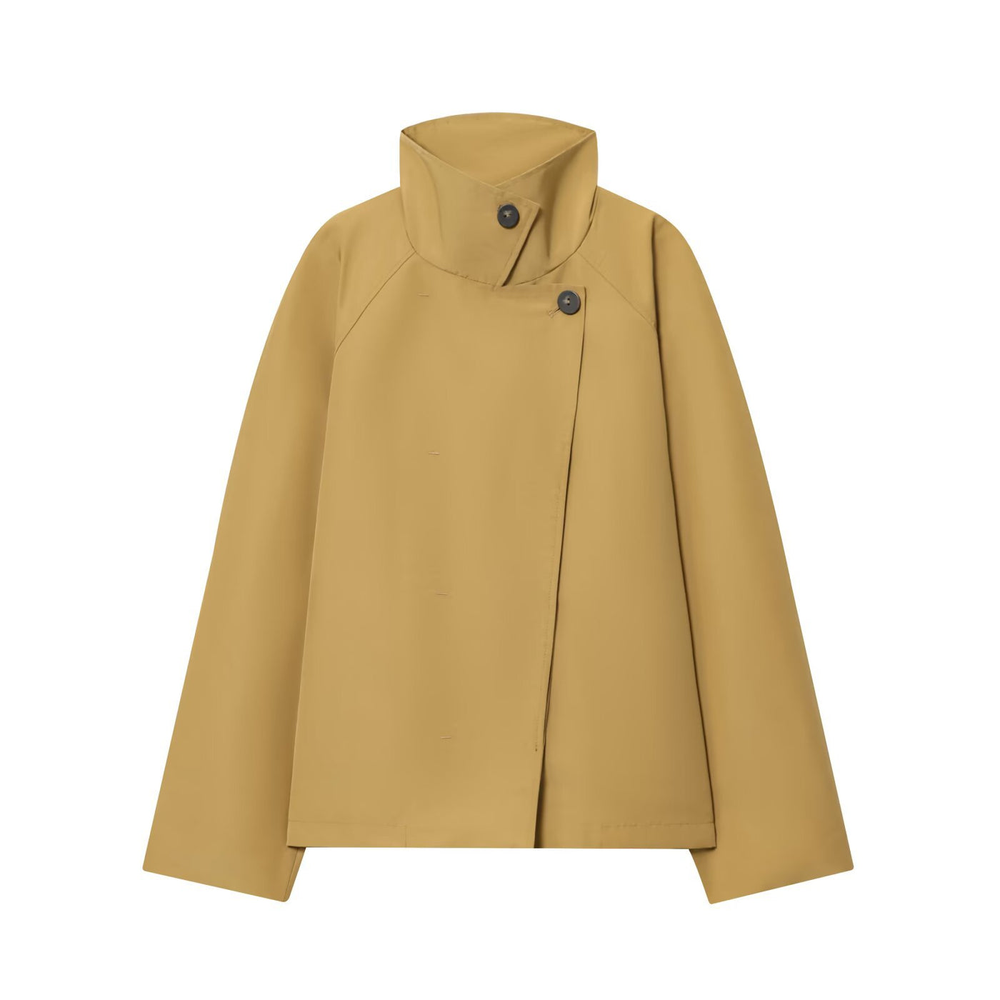 Aimee | Camel Cropped Trench Coat