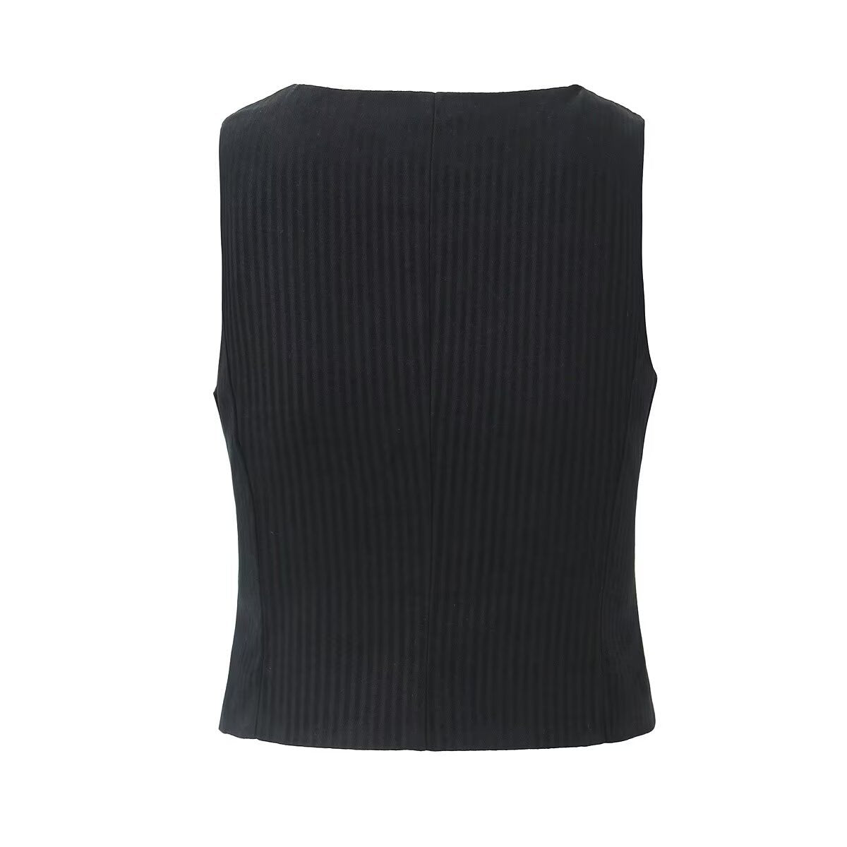 Thea | Pinstripe Waistcoat Pleated Mini Skirt Set