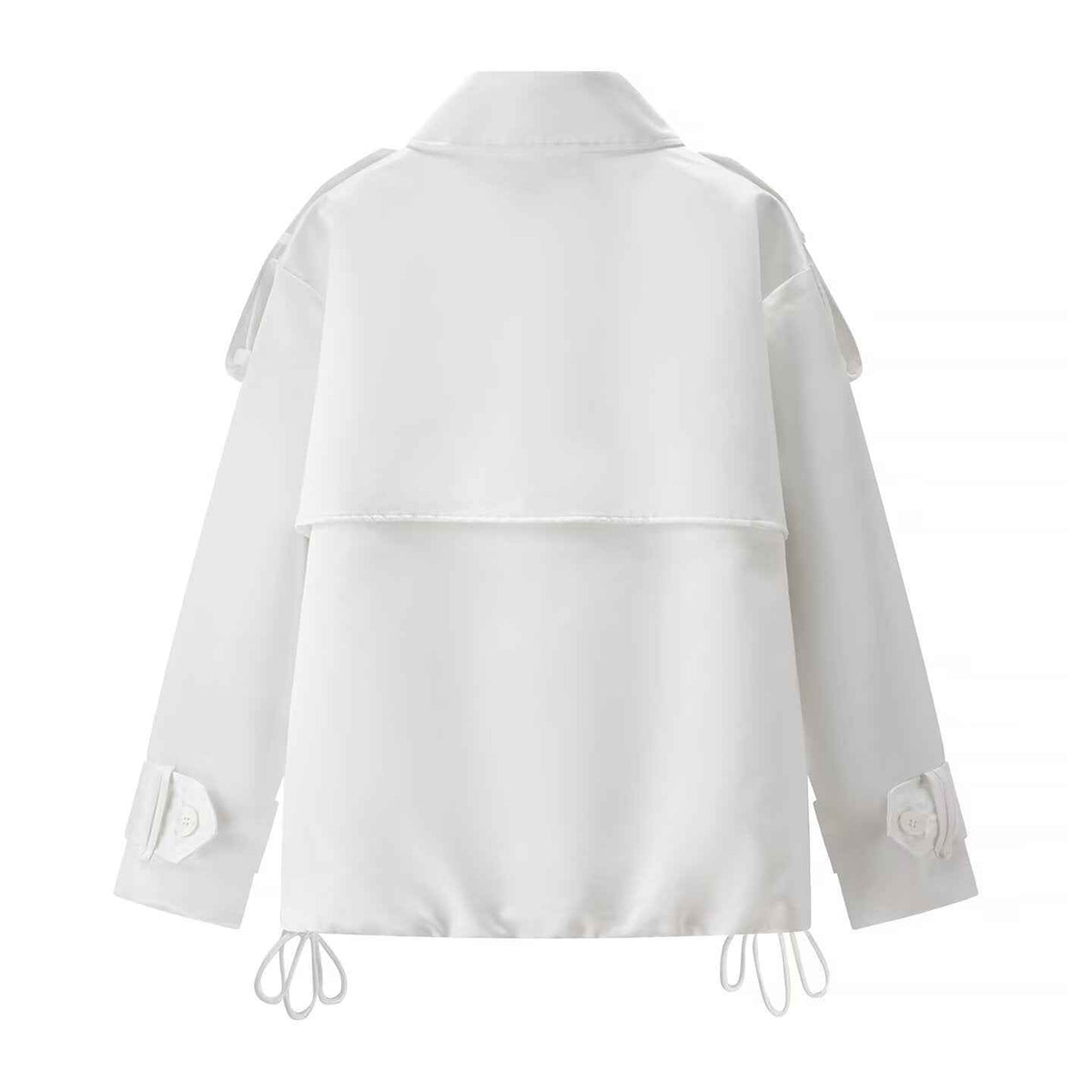 Quinn | Double Breasted Blazer White Cropped