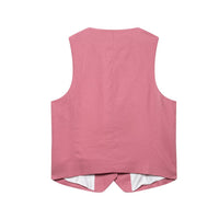 Niamh | V-Neck Waistcoat Pleated Shorts Co-ord Set