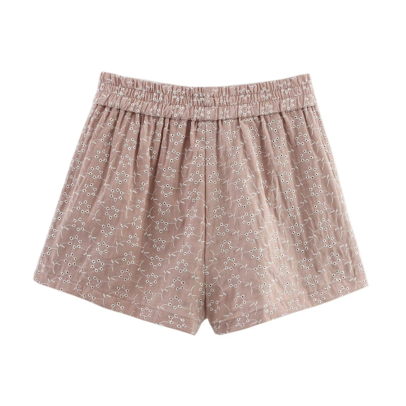 Bonnie | Paperbag Waist Eyelet Cotton Shorts