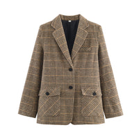 Summer | Check Lined Tailored Blazer
