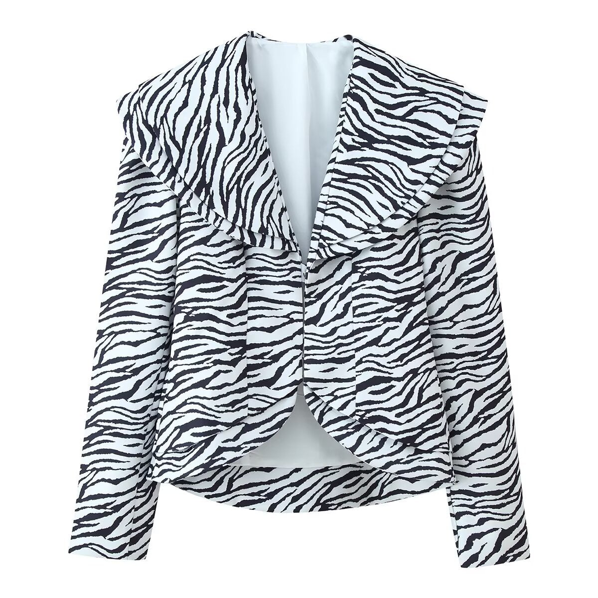 Matilda | Zebra Print Satin Blazer Co-ord Set
