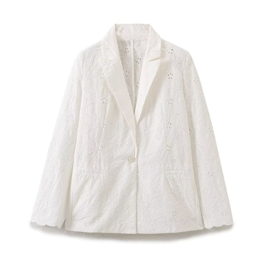 Faye | Smart Casual White Blazer